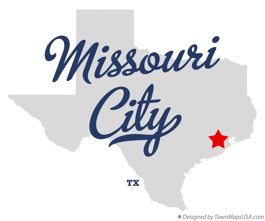 Map of Missouri City Texas TX