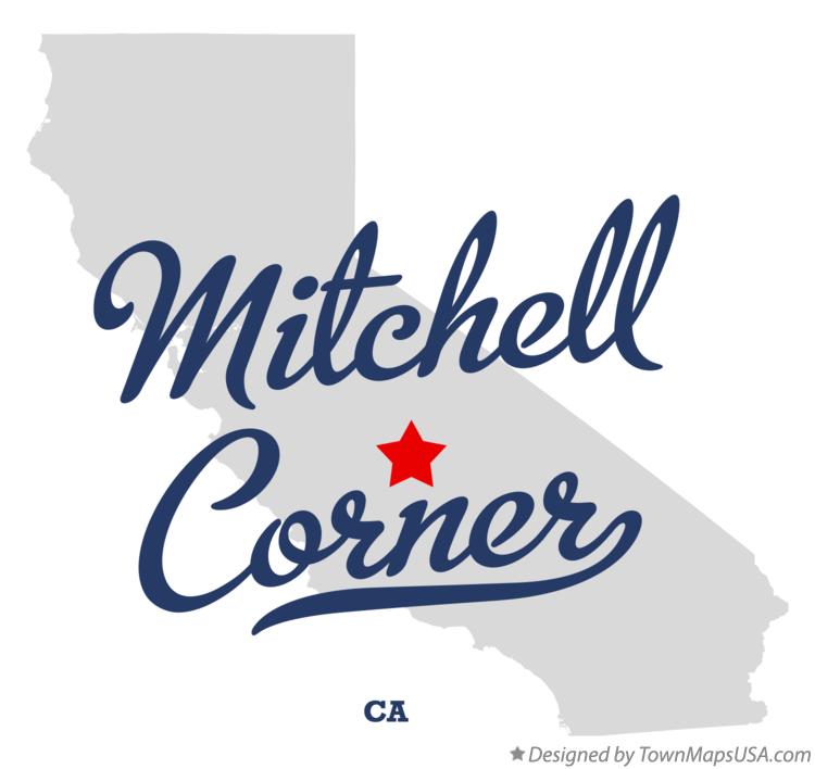 Map of Mitchell Corner California CA