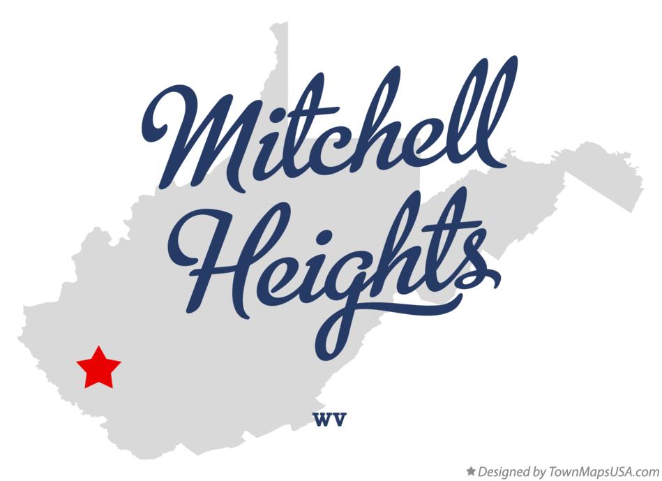 Map of Mitchell Heights West Virginia WV