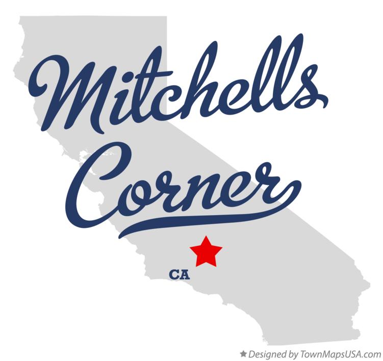 Map of Mitchells Corner California CA