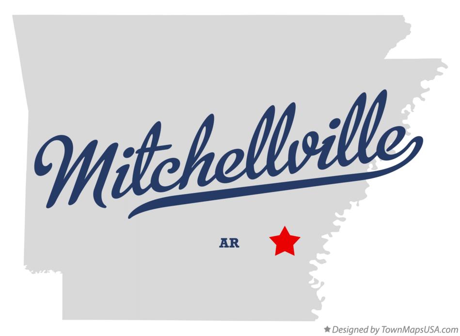 Map of Mitchellville Arkansas AR