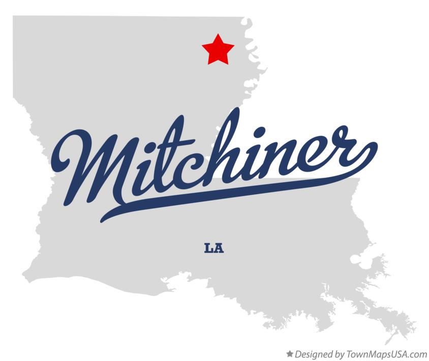 Map of Mitchiner Louisiana LA