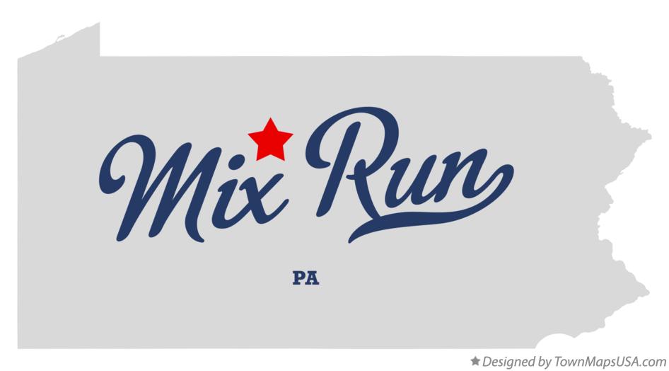 Map of Mix Run Pennsylvania PA