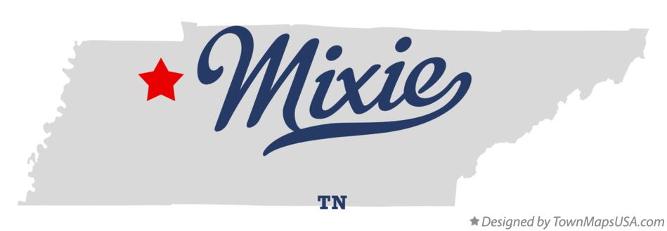 Map of Mixie Tennessee TN