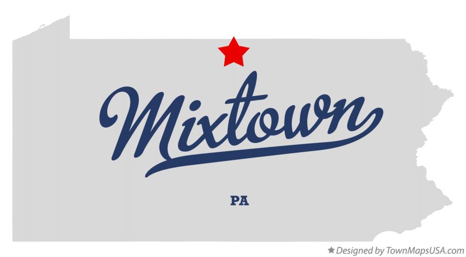 Map of Mixtown Pennsylvania PA