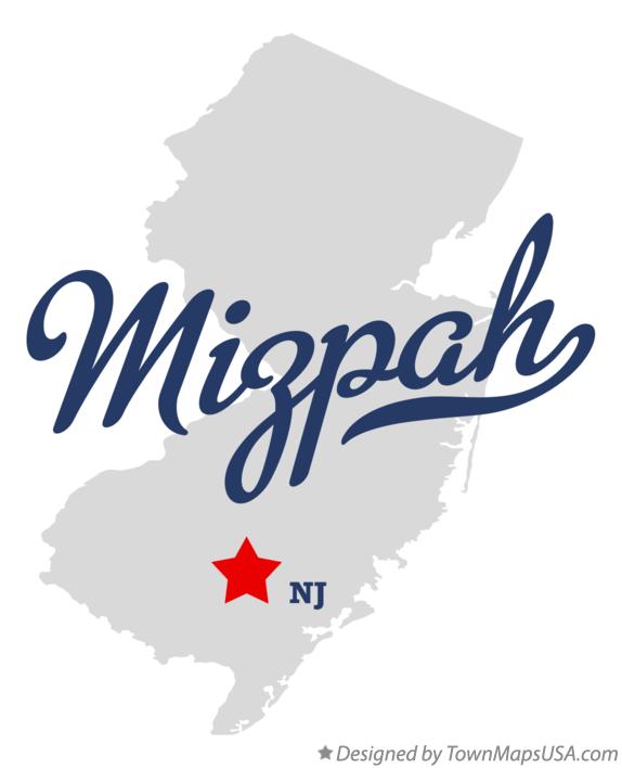Map of Mizpah New Jersey NJ