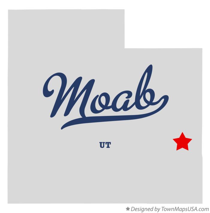 Map of Moab Utah UT