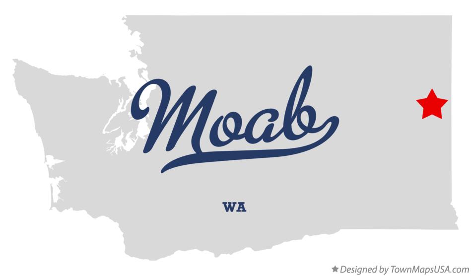 Map of Moab Washington WA