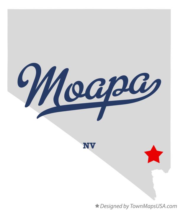 Map of Moapa Nevada NV