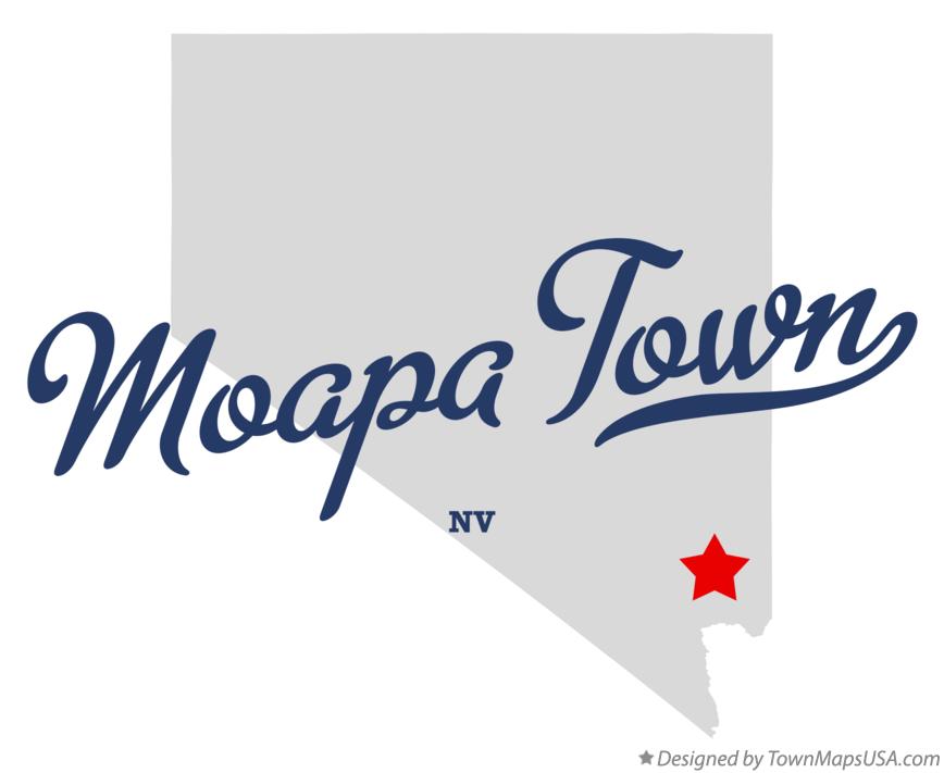 Map of Moapa Town Nevada NV