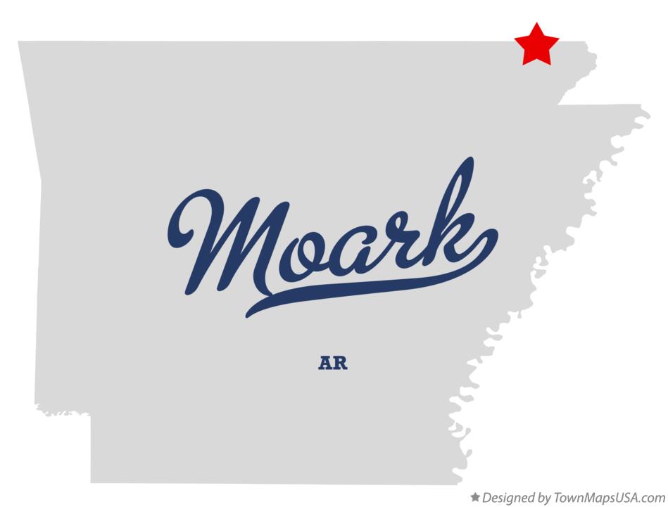 Map of Moark Arkansas AR