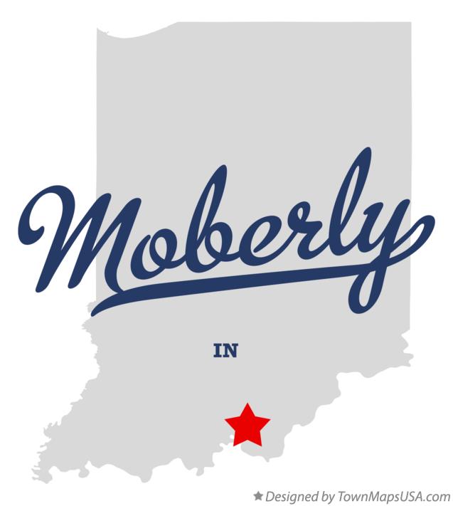 Map of Moberly Indiana IN