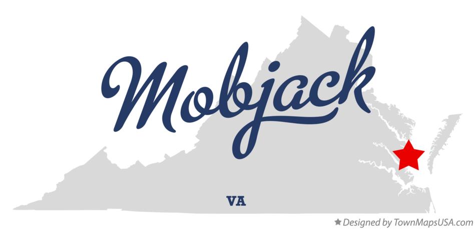 Map of Mobjack Virginia VA