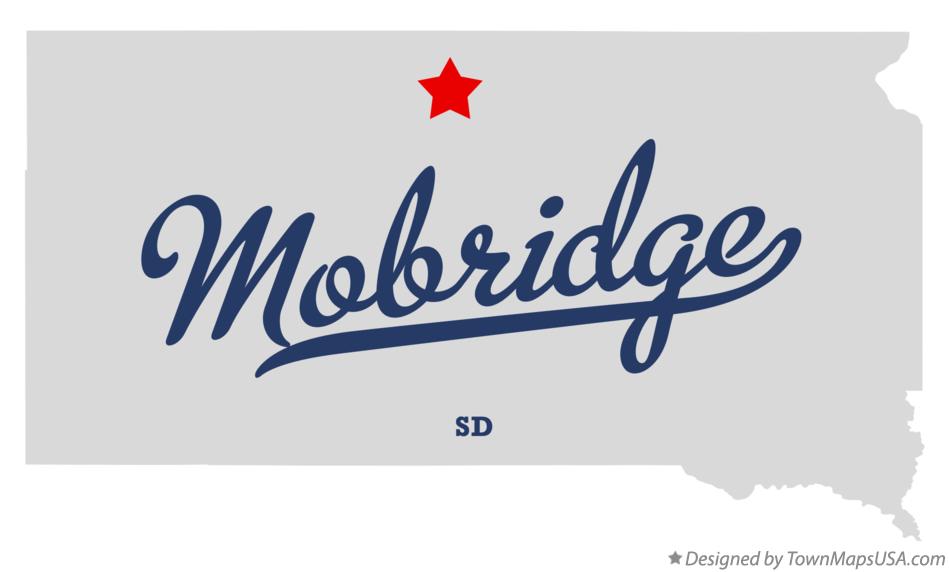 Map of Mobridge South Dakota SD