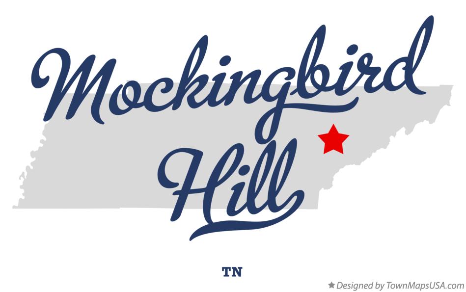 Map of Mockingbird Hill Tennessee TN