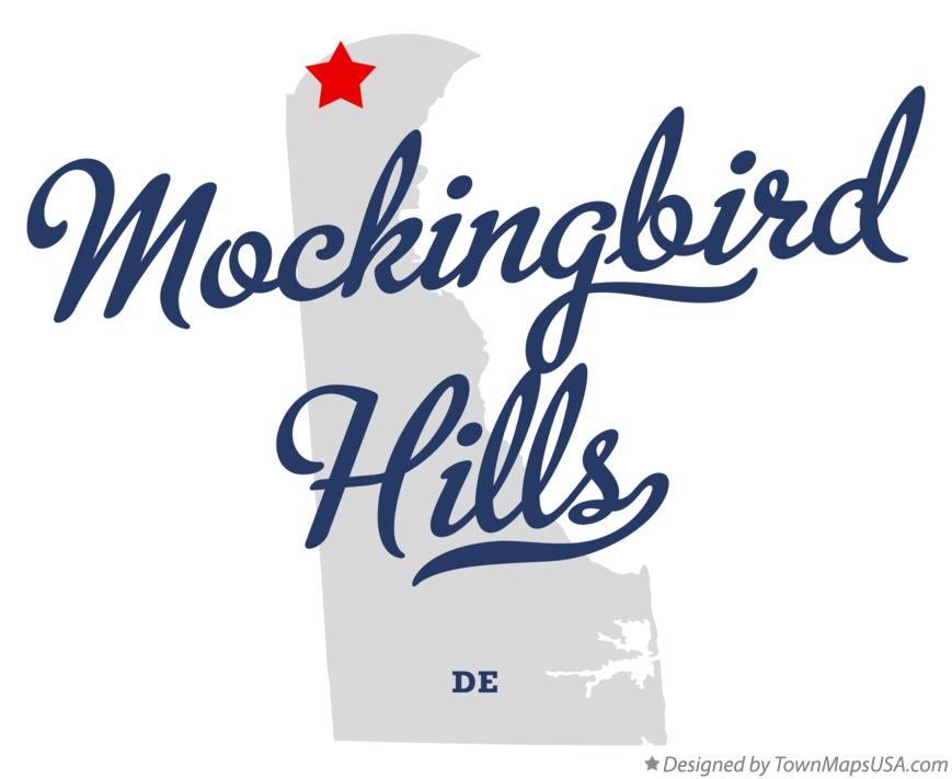 Map of Mockingbird Hills Delaware DE