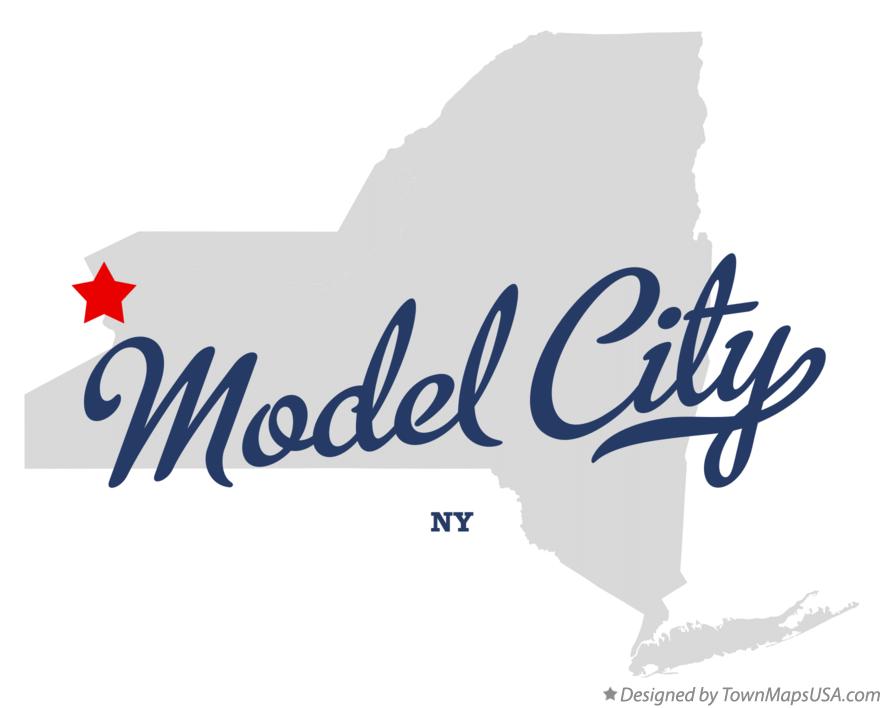 Map of Model City New York NY