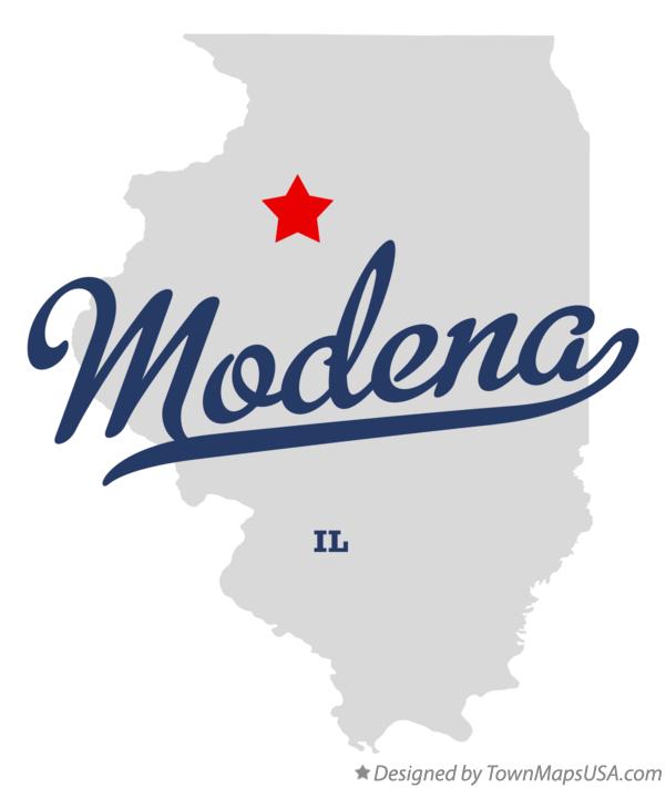 Map of Modena Illinois IL