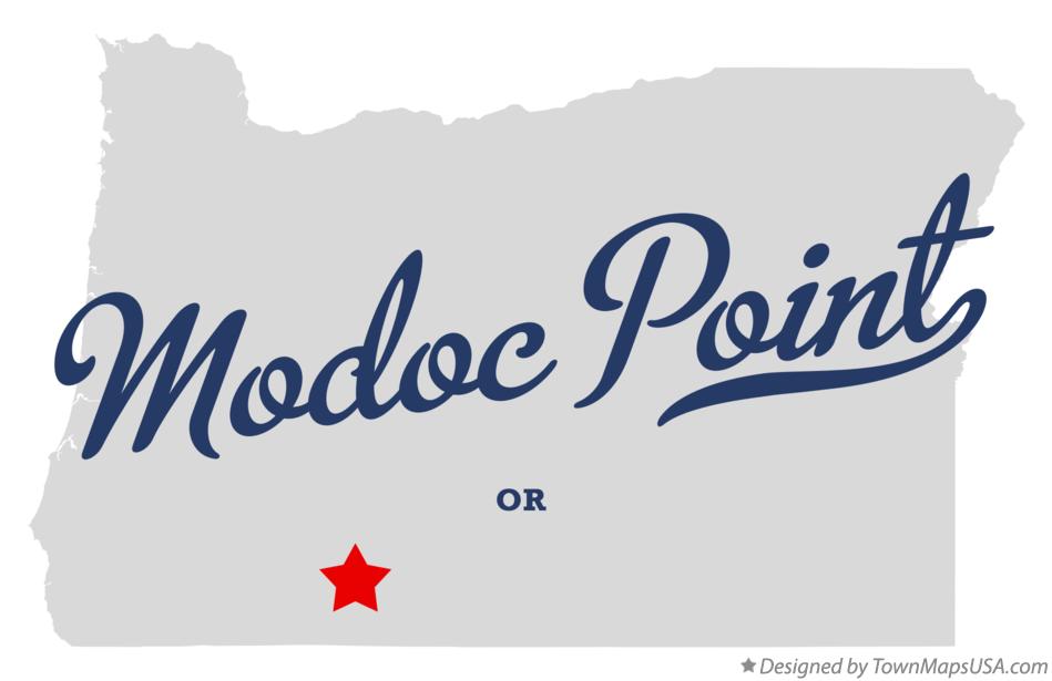 Map of Modoc Point Oregon OR