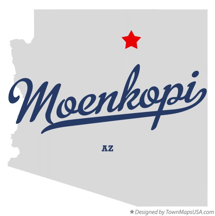 Map of Moenkopi Arizona AZ