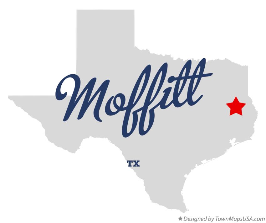 Map of Moffitt Texas TX