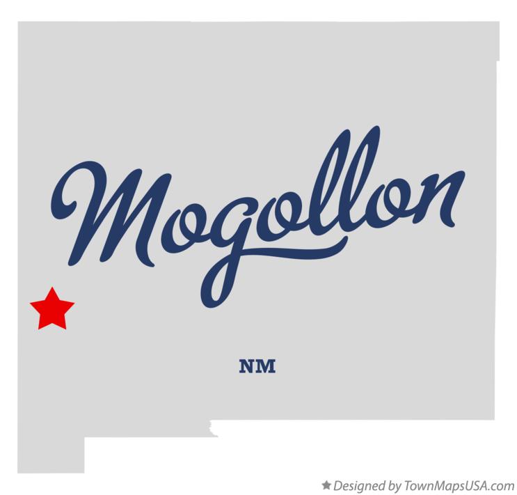 Map of Mogollon New Mexico NM