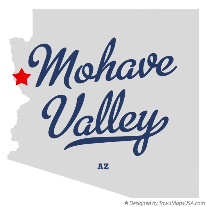 Map of Mohave Valley Arizona AZ