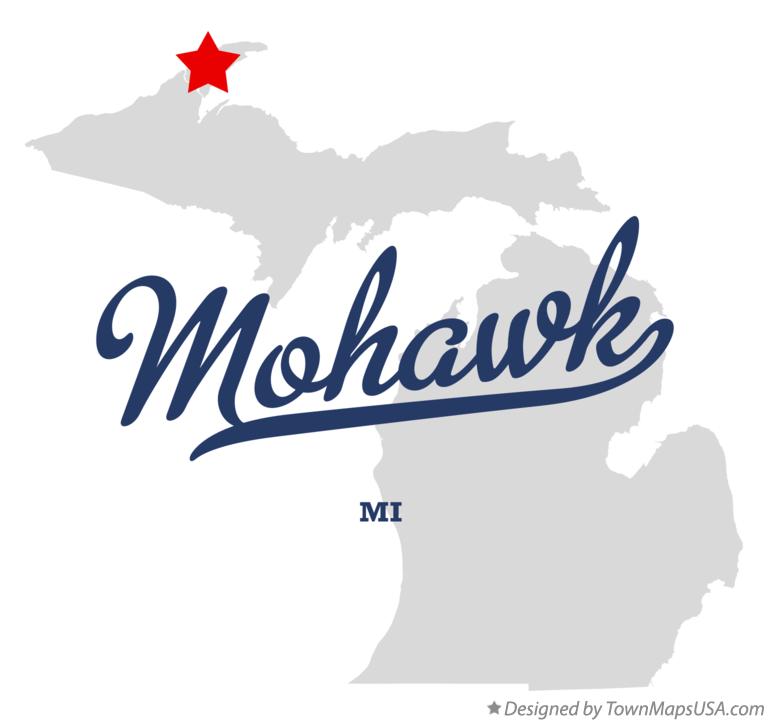 Map of Mohawk Michigan MI