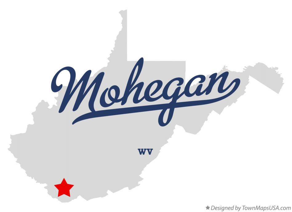 Map of Mohegan West Virginia WV