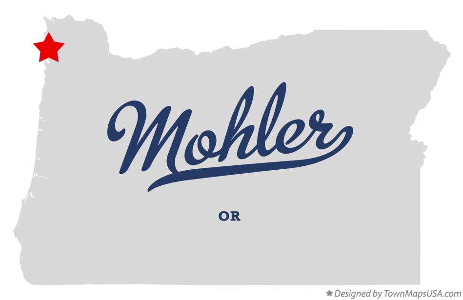 Map of Mohler Oregon OR