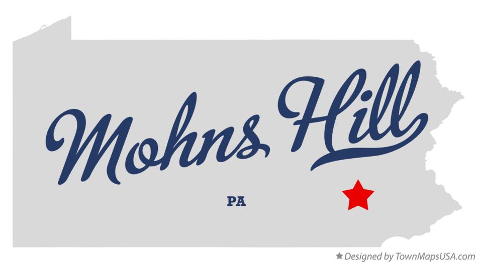 Map of Mohns Hill Pennsylvania PA