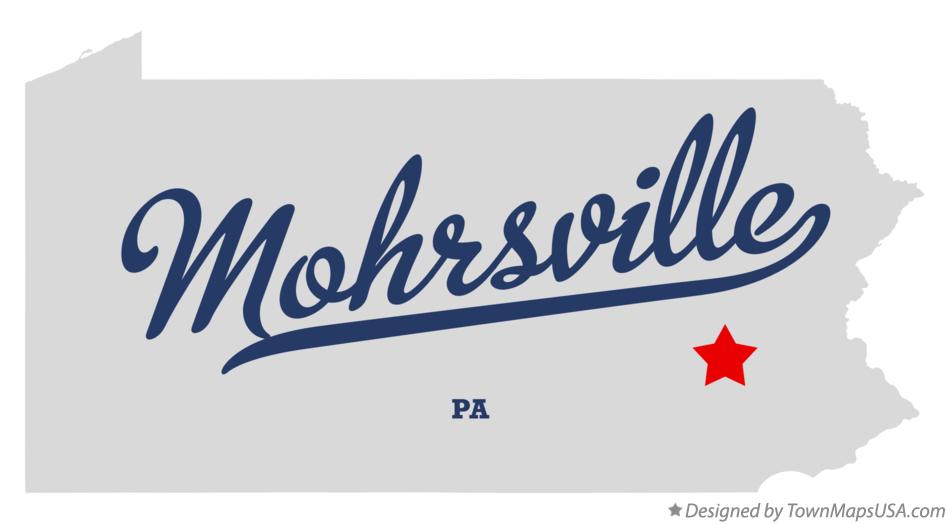 Map of Mohrsville Pennsylvania PA