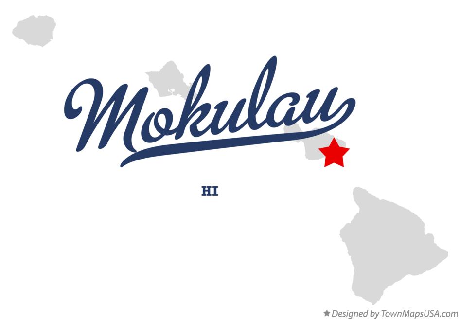 Map of Mokulau Hawaii HI