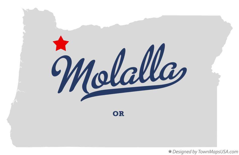 Map of Molalla Oregon OR