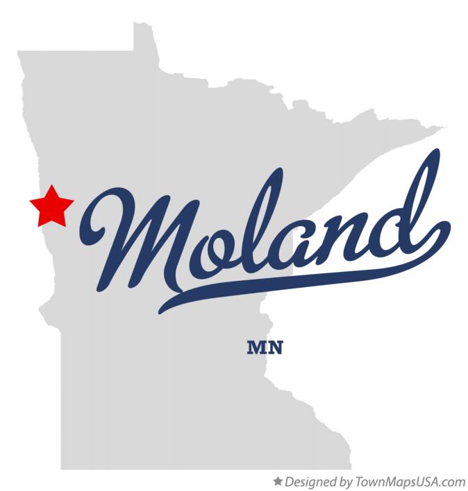 Map of Moland Minnesota MN