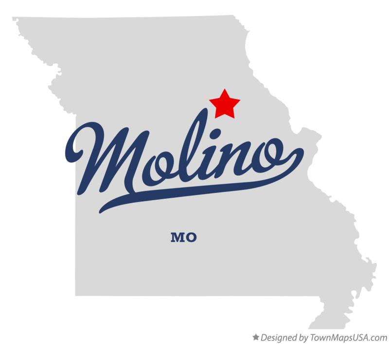 Map of Molino Missouri MO