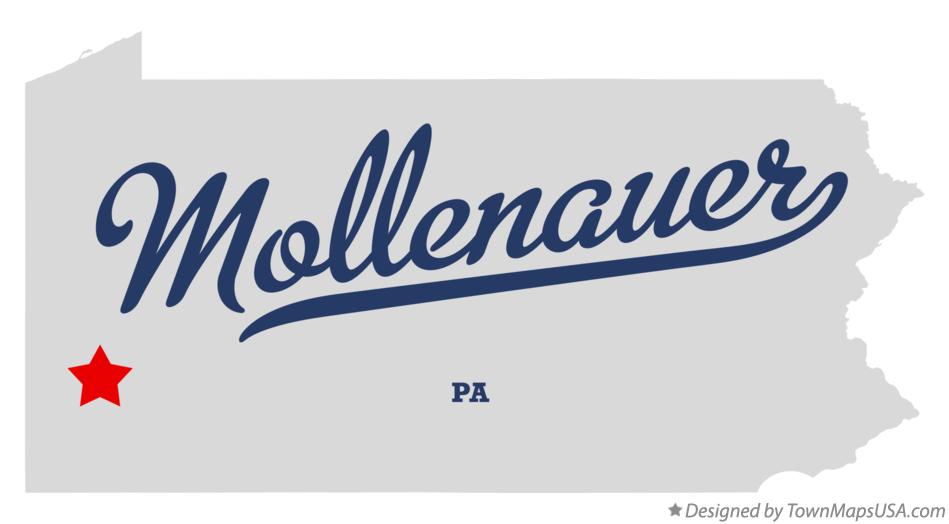 Map of Mollenauer Pennsylvania PA