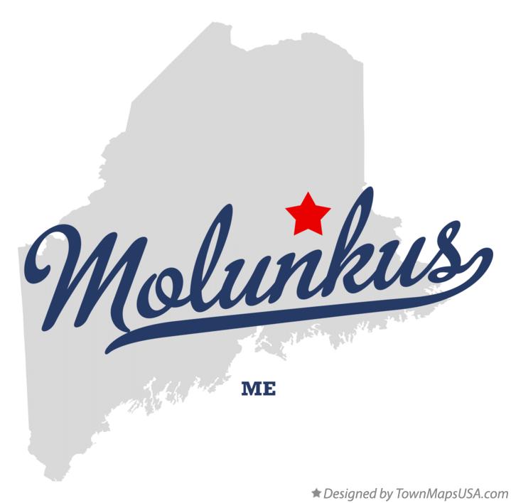 Map of Molunkus Maine ME