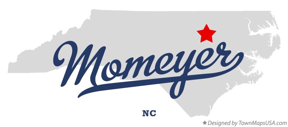 Map of Momeyer North Carolina NC