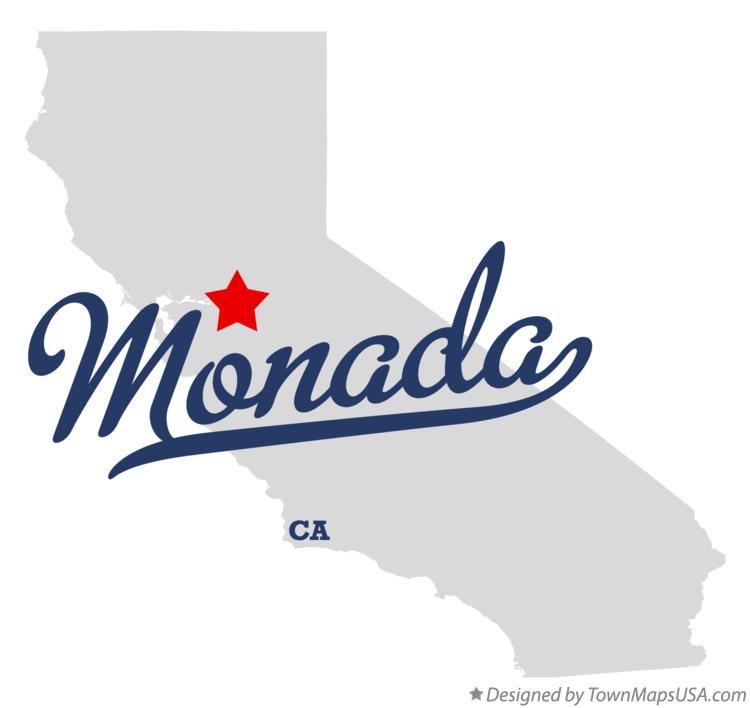 Map of Monada California CA
