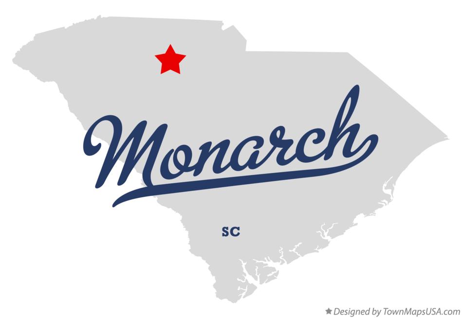 Map of Monarch South Carolina SC