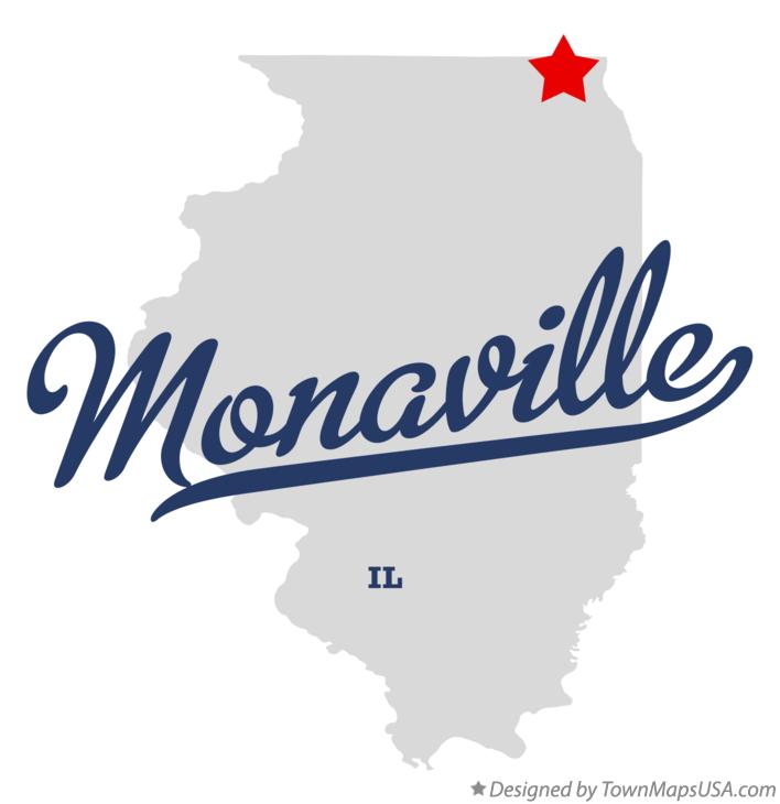 Map of Monaville Illinois IL