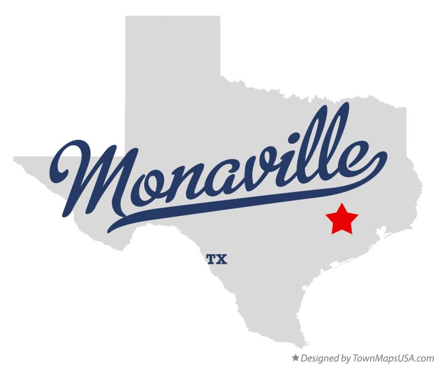 Map of Monaville Texas TX