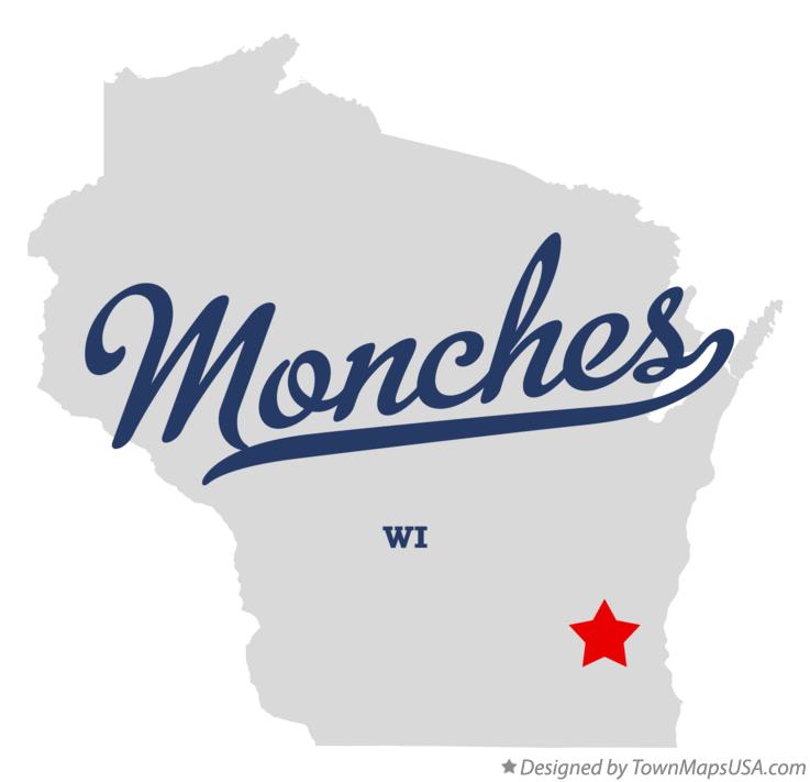 Map of Monches Wisconsin WI