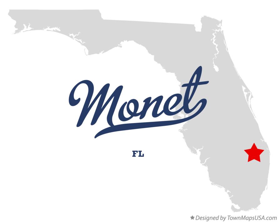 Map of Monet Florida FL