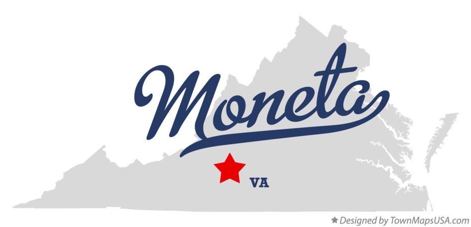 Map of Moneta Virginia VA