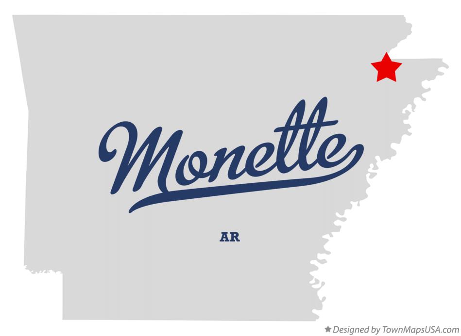 Map of Monette Arkansas AR
