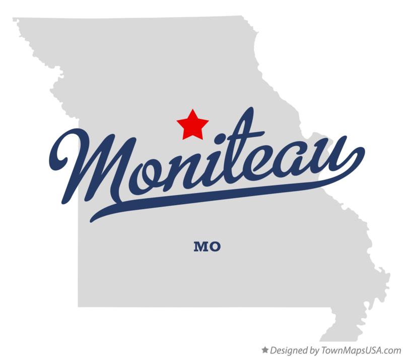 Map of Moniteau Missouri MO