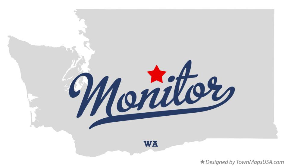 Map of Monitor Washington WA