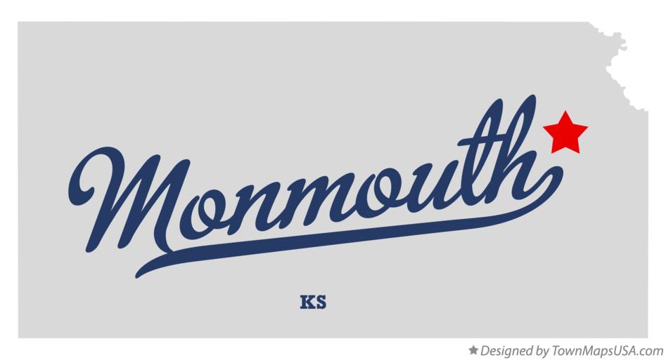 Map of Monmouth Kansas KS